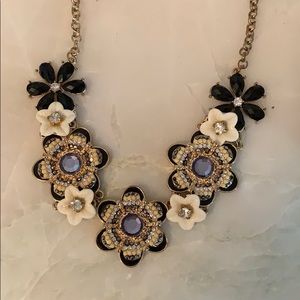 Flower statement necklace